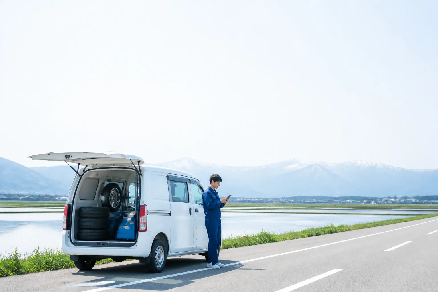 新潟県全域へ出張対応するサービス車両のイメージ